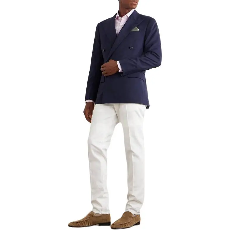 Ralph Lauren Logo-patch Double-breasted Blazer-1