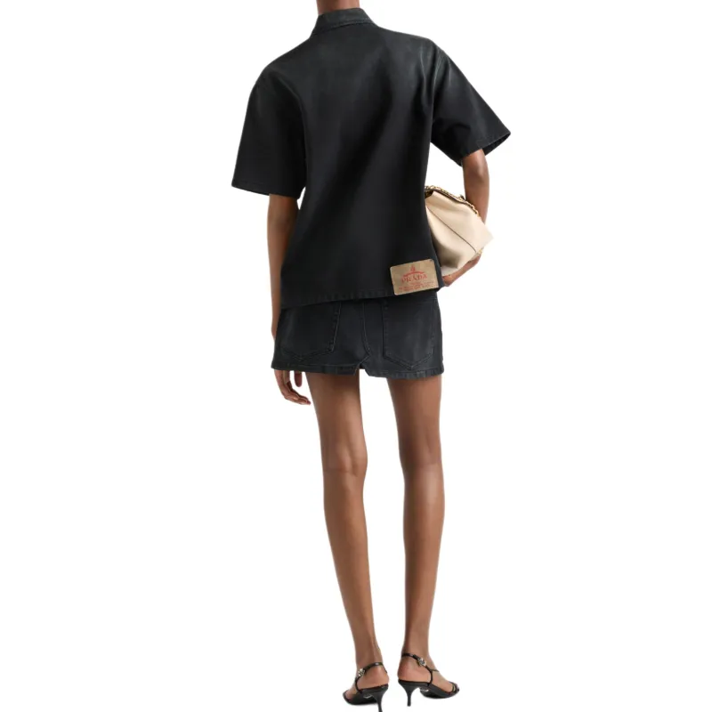 PRADA Denim Shirt Women's Black-2
