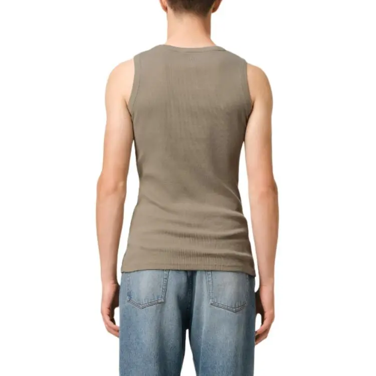 Ami Paris Ami De Coeur Logo Embroidered Knitted Tank Top-3