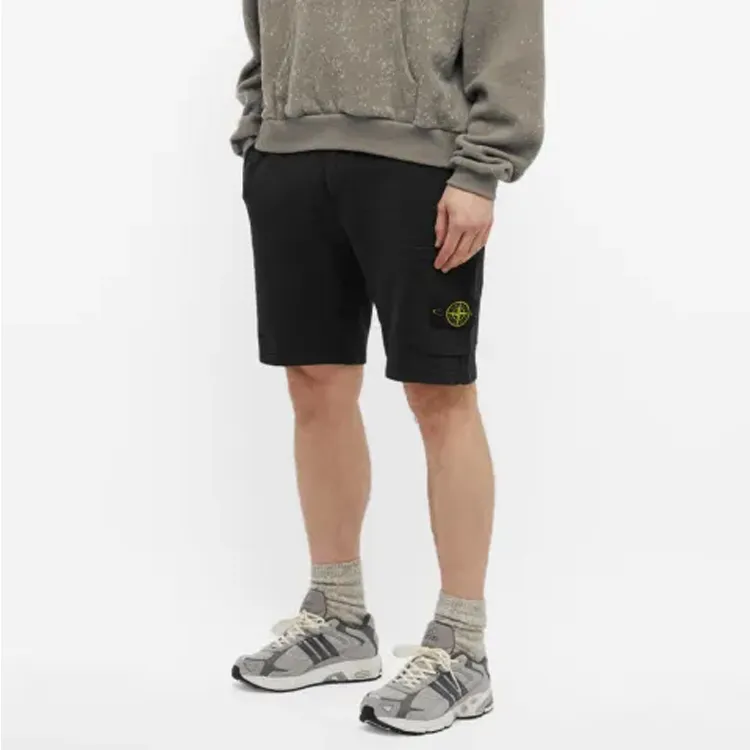 STONE ISLAND Sports Shorts Men's Black-1