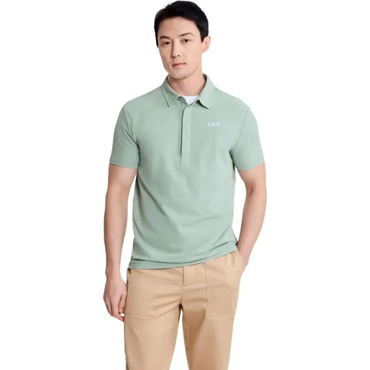 AIGLE Polo Shirt Men's Gray Mint-3