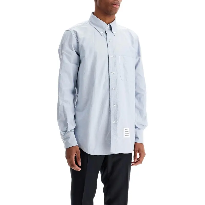 THOM BROWNE Oxford Long Sleeve Shirt-3