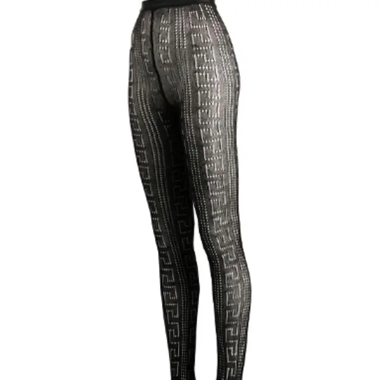 VERSACE Leggings Women's Black-6