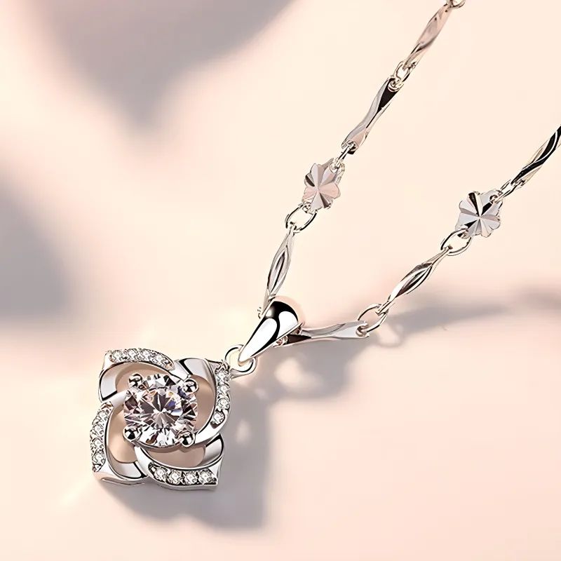 Silver Trim 999 Fine Silver Necklaces Women's-2