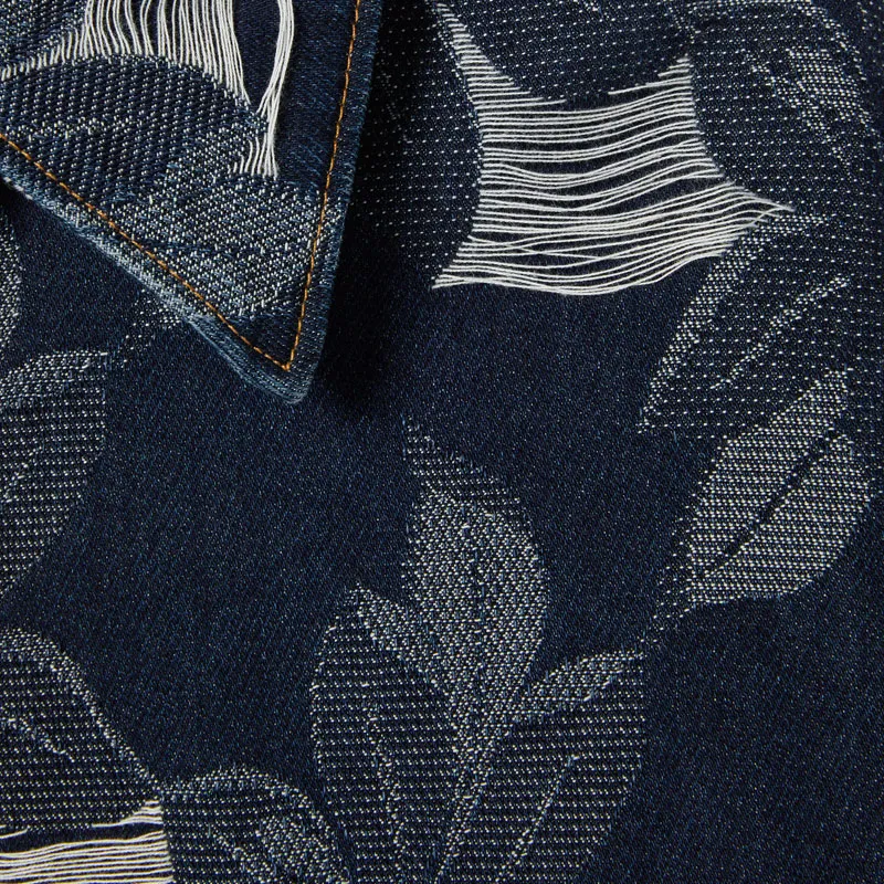 GUCCI Denim Jacquard Shirt-5