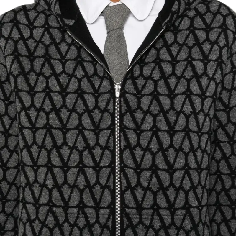 Valentino VLogo Print Cardigan-3