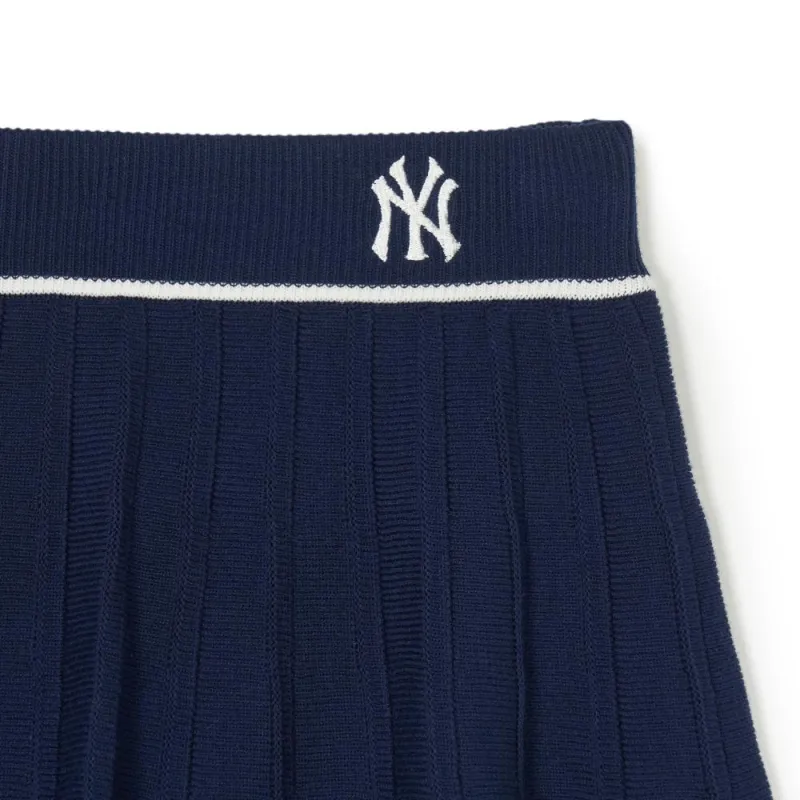 MLB New York Yankees SS24 Casual Short Skirts Women's Navy Blue-2