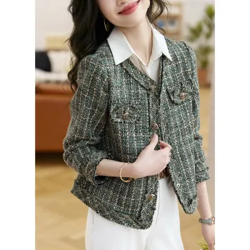 Mo Han Yi Mei Jackets & Coats Women's Green