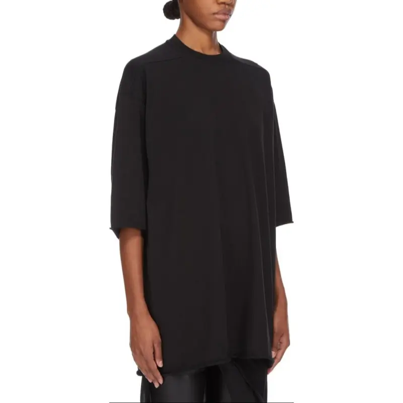 RICK OWENS Jumbo Short Sleeve T Shirt 'Black'-2