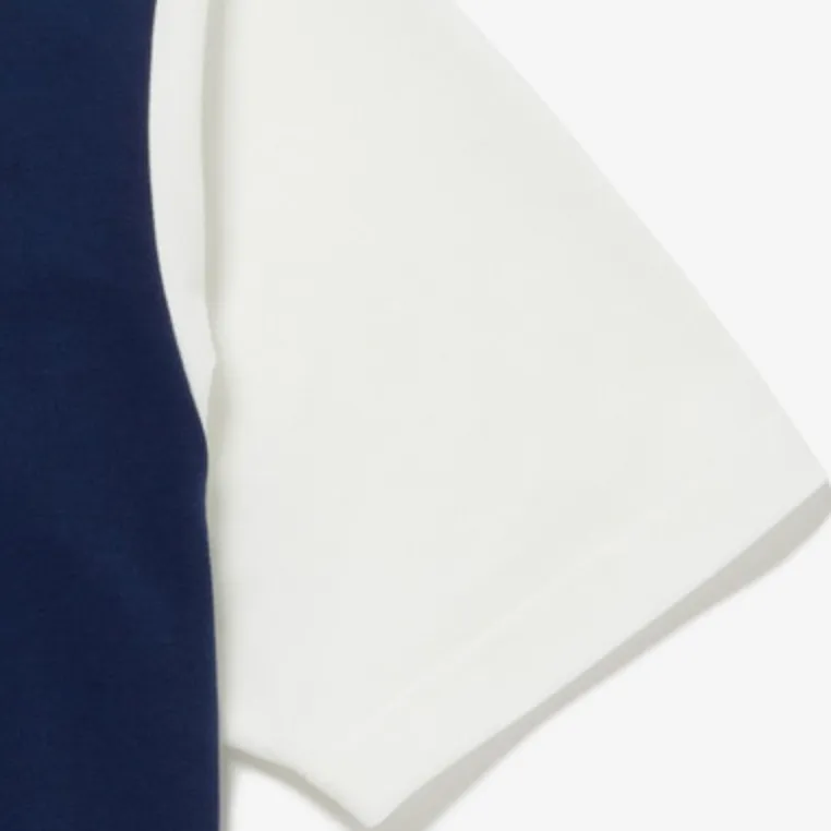LACOSTE T-Shirt Men's White/Navy-1