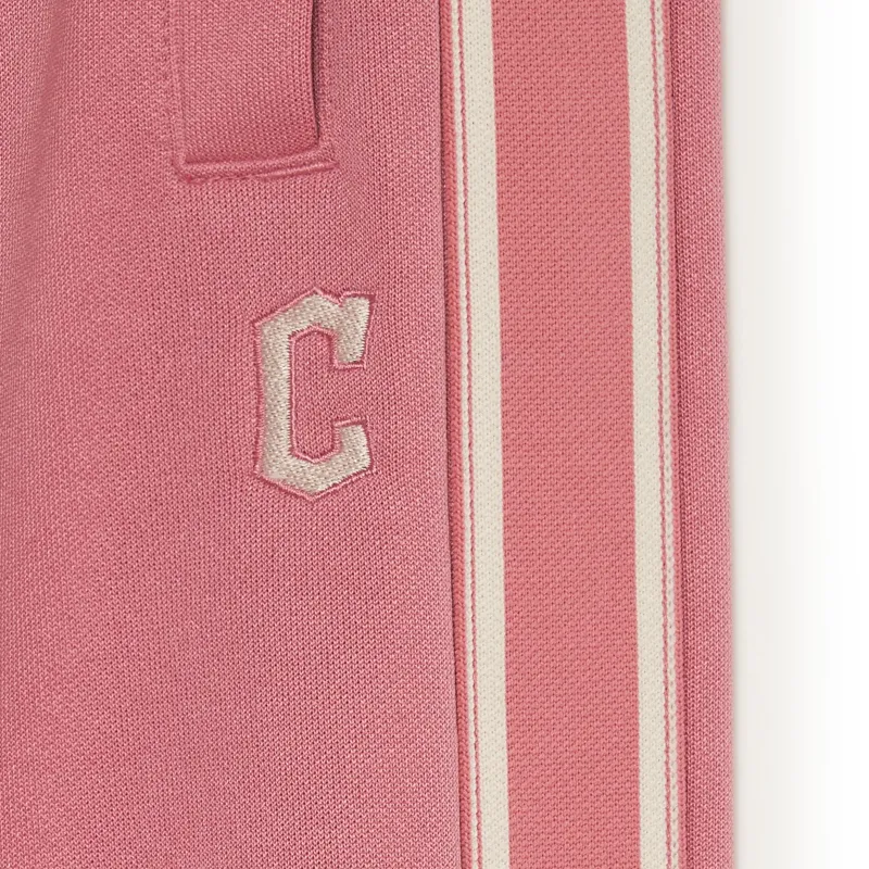 MLB Cleveland Guardians Casual Pants Unisex Pink-3