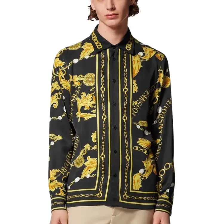 VERSACE Shirts Men Black-1
