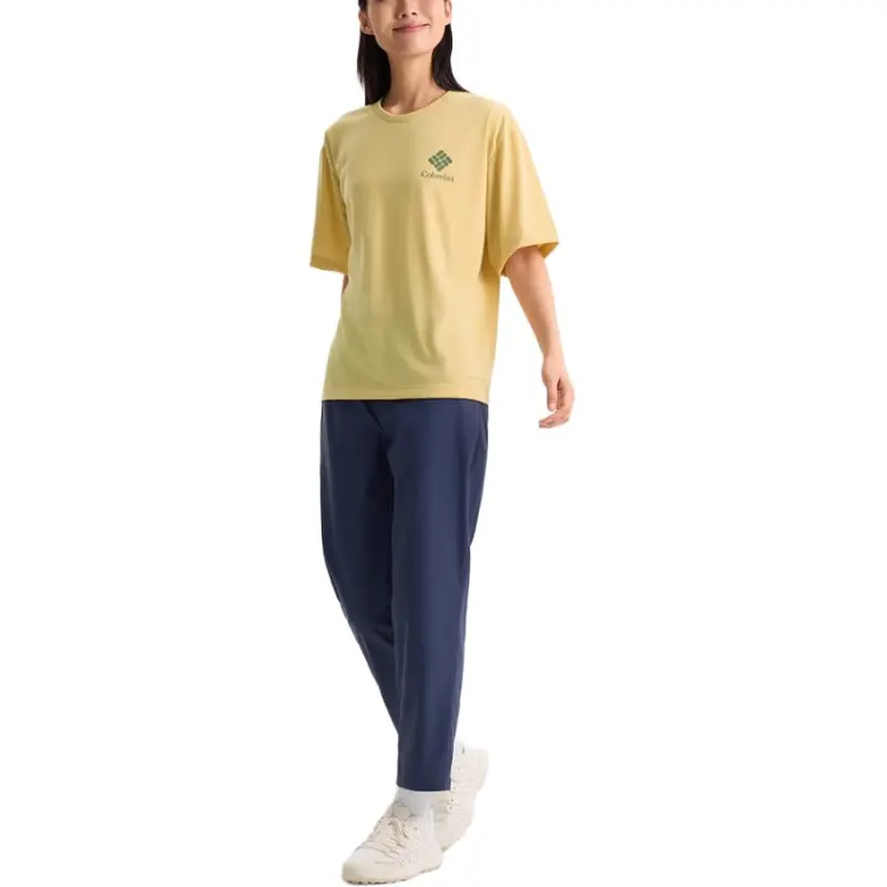 Columbia T Shirts Men 715 Yellow-3