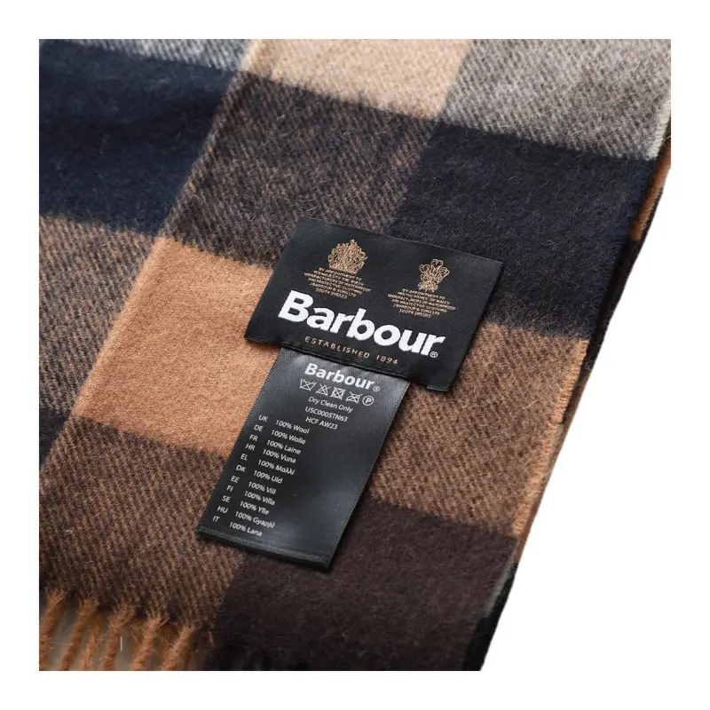 BARBOUR Wool Knit Scarves Men's Multicolor-1