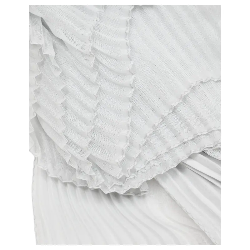 GIORGIO ARMANI Pleated Silk Stole-1