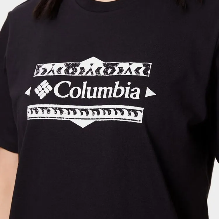 Columbia Drop Shoulder Sleeve T-Shirt Unisex Black-4