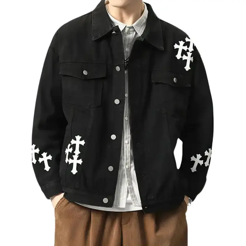 Chrome Hearts SS23 Denim Jacket Men's Black-2