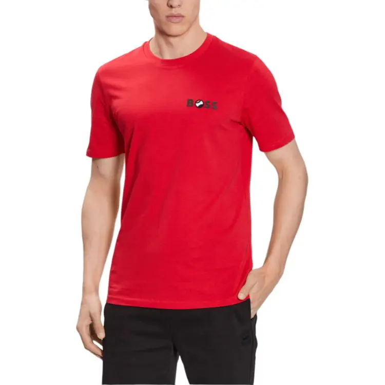 HUGO BOSS T Shirts Men Red-2