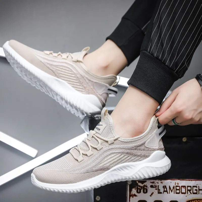 Warrior Warrior Lightweight And Water Resistant Low Top Casual Shoes Men's Beige-8
