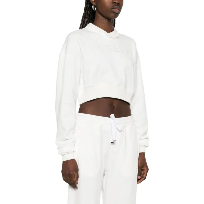 Alexander McQueen Logo Detailed Cropped Sweatshirt-3