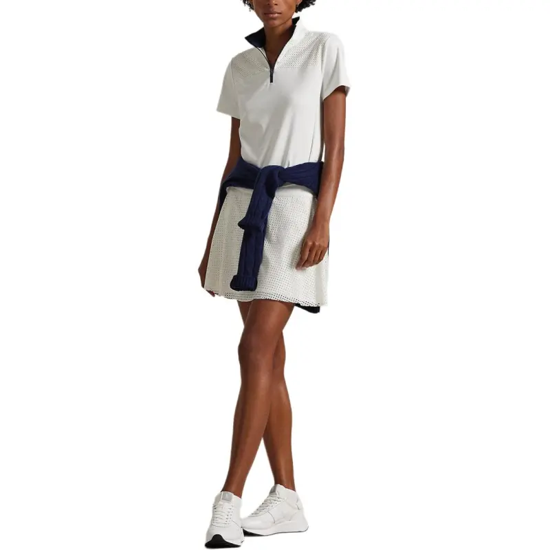 Ralph Lauren SS25 Polo Shirt Slim Fit Women's Porcelain White-3
