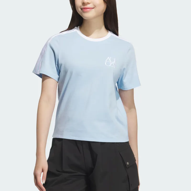 Adidas Dance SS25 T Shirt Women's Blue-1