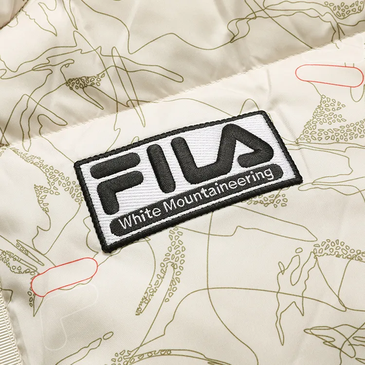 White Mountaineering X FILA FUSION FILA FUSION Hakusan L Collaboration Collection Down Jackets Women's Camouflage Yarn-3