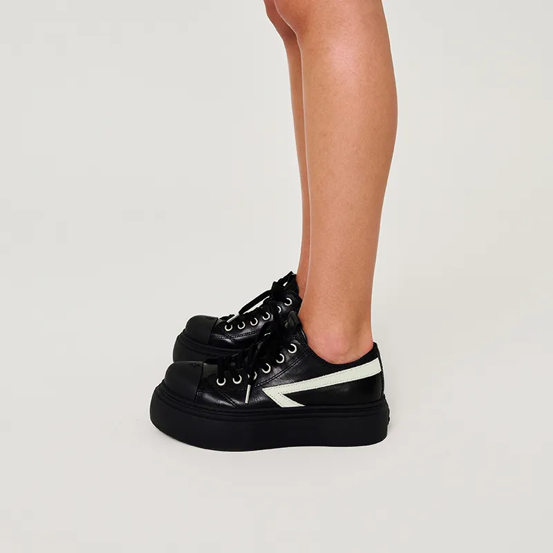 SMFK Low Top Skateboard Shoes Women's Wilderness Black-4