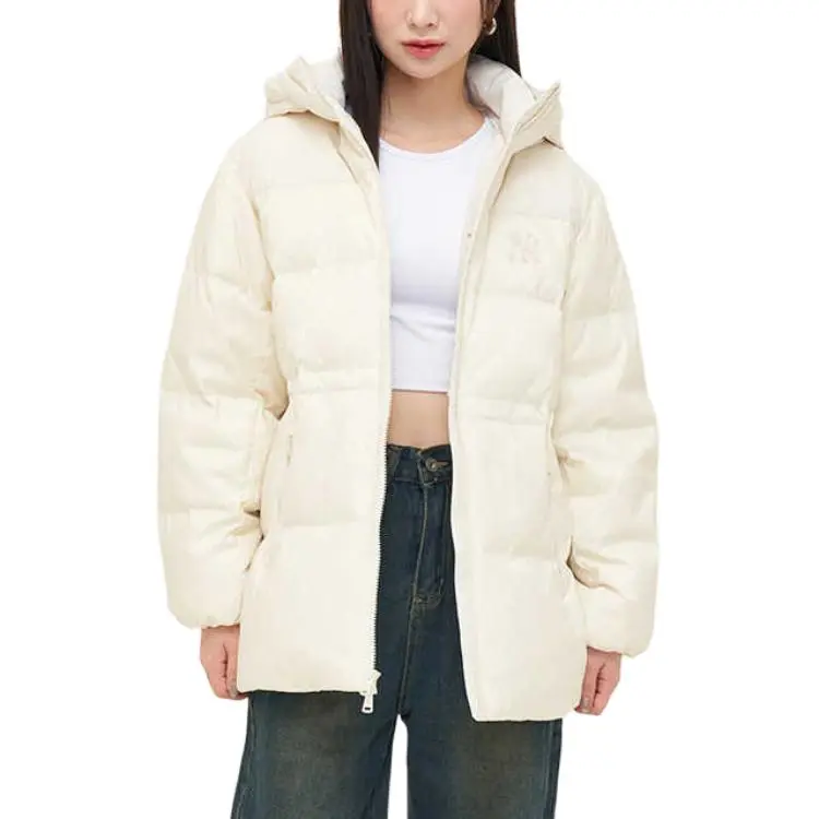 MLB MONOGRAM Series New York Yankees Team Down Jacket Women's Dark Cream-1