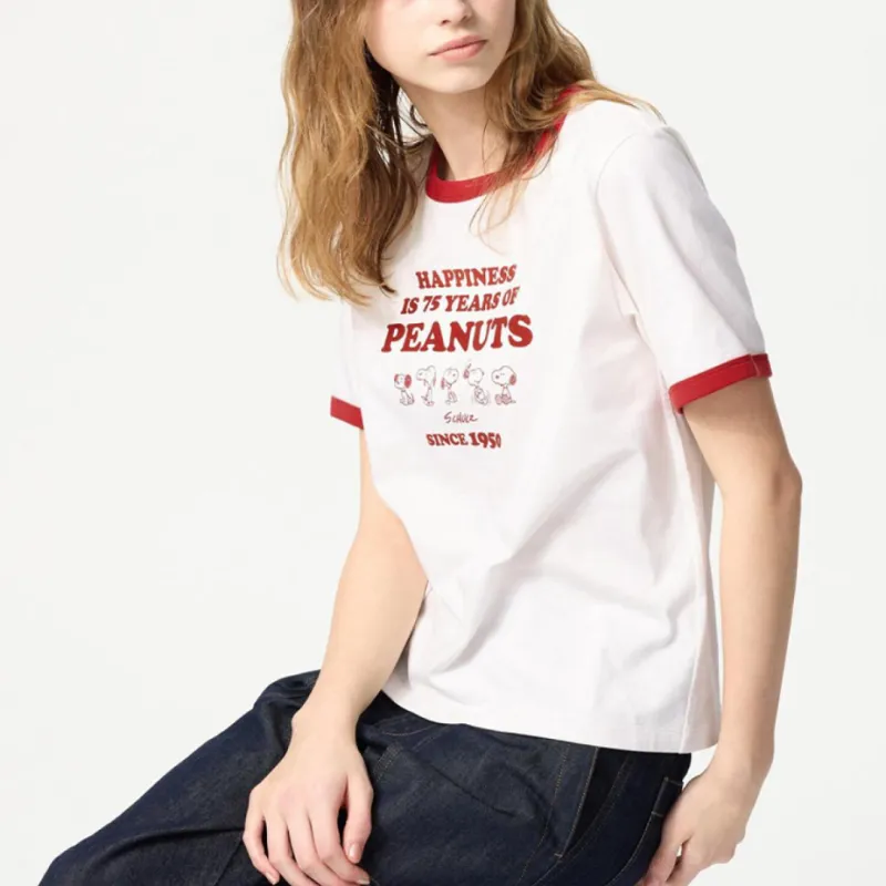 UNIQLO x PEANUTS Collaboration T Shirt Women's White-2