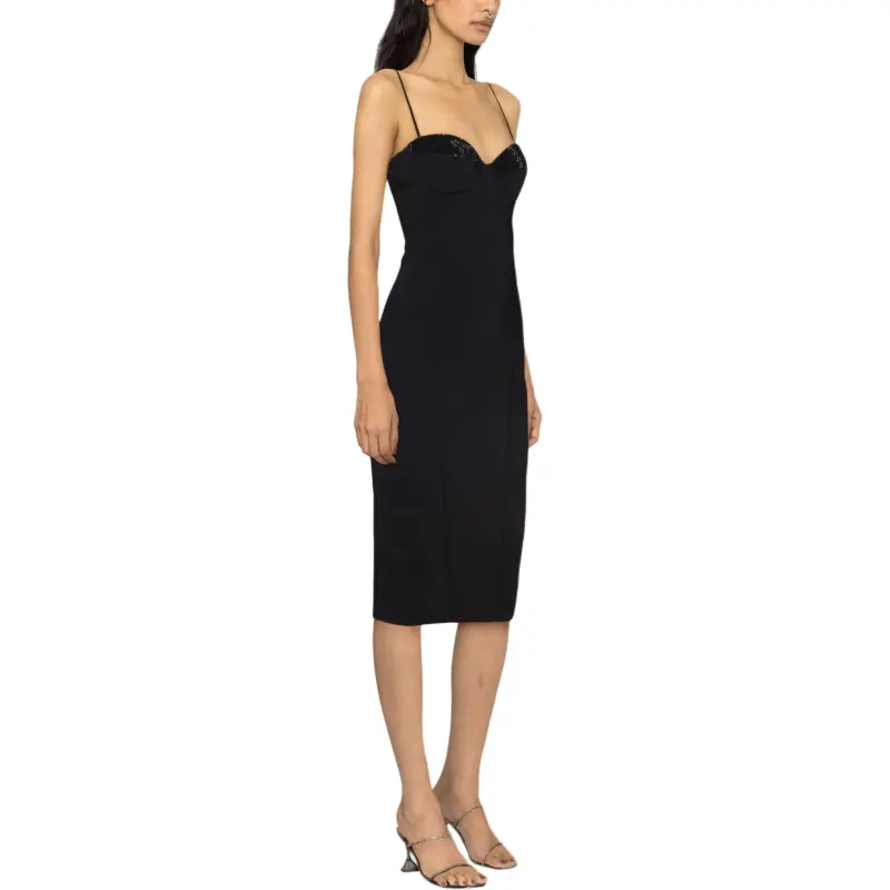 CHIARA BONI La Petite Robe Zhoulette Crystal embellished Midi Dress-3