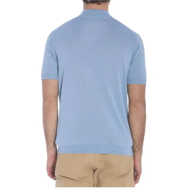 JOHN SMEDLEY SS25 Polo Shirt Men's Blue-1