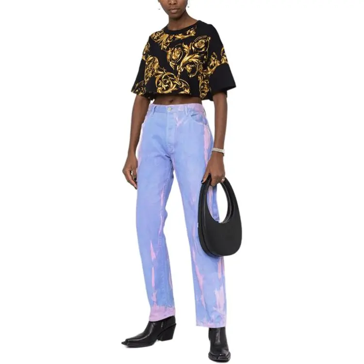 VERSACE JEANS COUTURE SS22 T Shirt Women's Black-1
