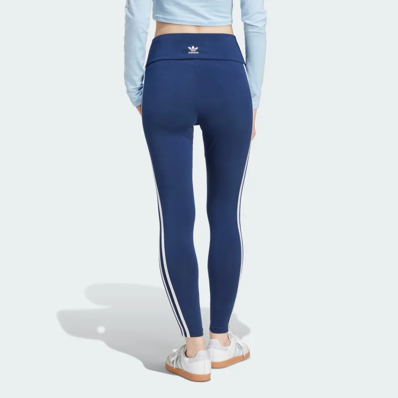 Adidas Women's 3 Stripes Leggings Night Indigo-2