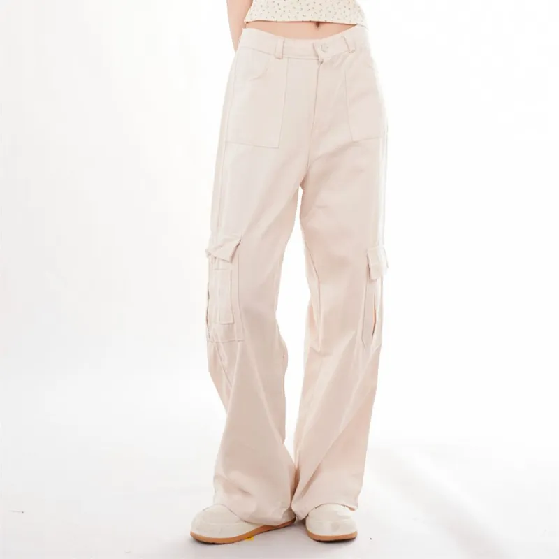 YuChaJia Jeans Women's Apricot-1