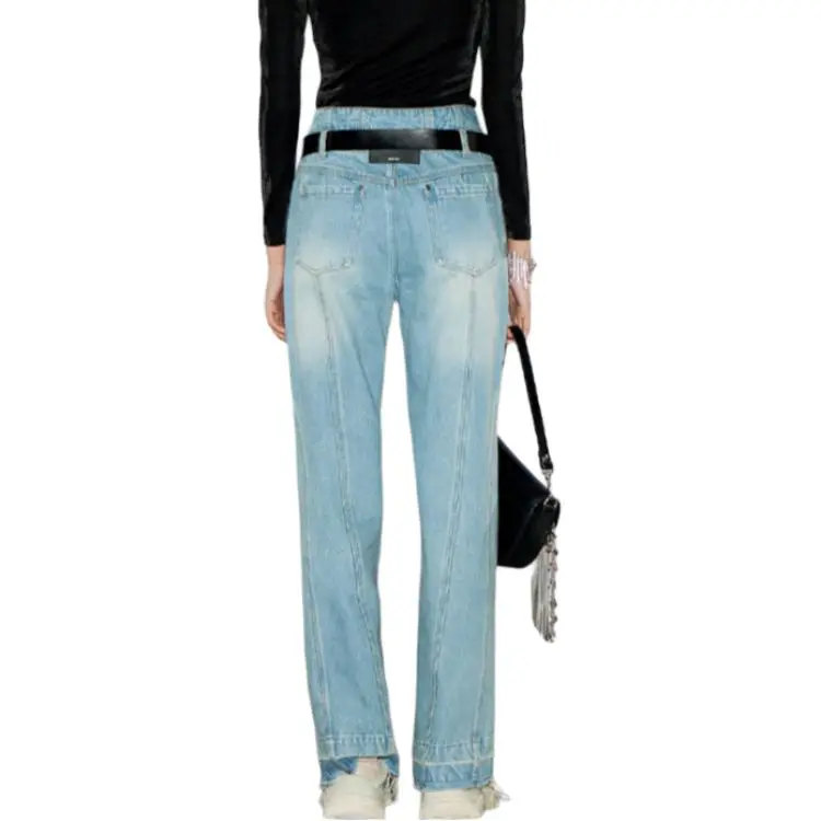 GIMING Jeans Women's Blue-3