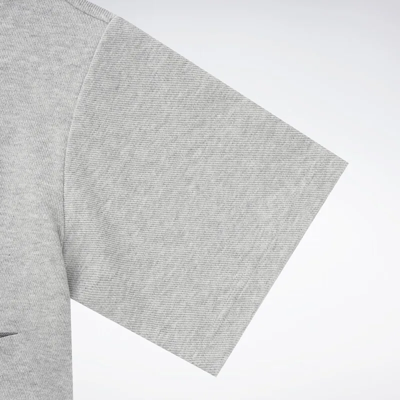 Reebok Drop Shoulder Sleeve T Shirt Women's Gray-4