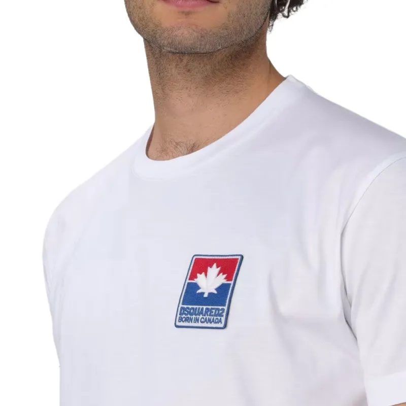 DSQUARED 2 Logo Patch Crewneck T Shirt-4