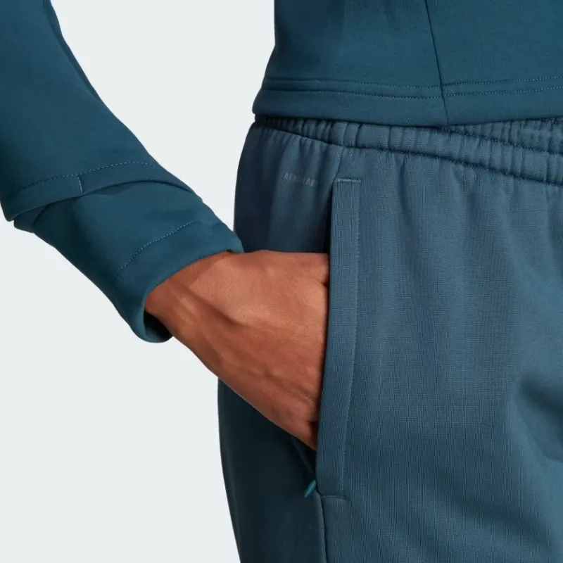 Adidas AEROREADY Knitted Sweatpants Women's Night Blue-4