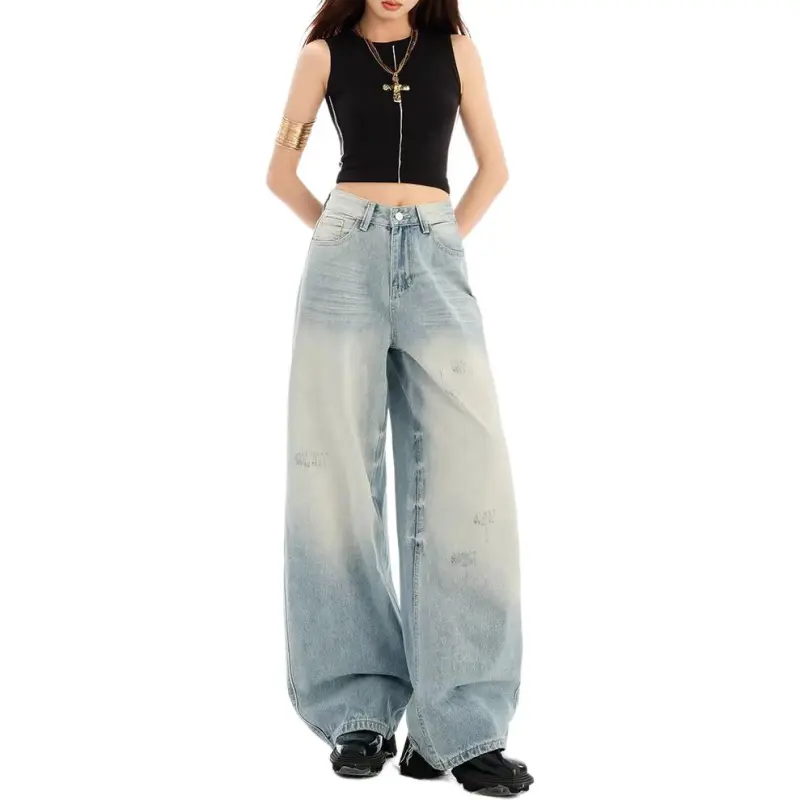 Concubine Zhu Jeans Women's Light Blue-2