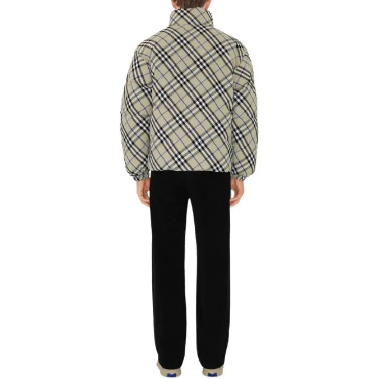 Burberry Checked Zipped Reversible Down Jacket-2