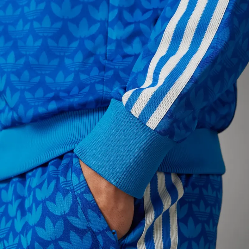 Adidas Originals ADICOLOR 70S MONOGRAM TRACK Sweatshirt Men's Blue-5
