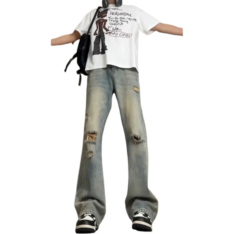 MGXEK Jeans Unisex Blue-3