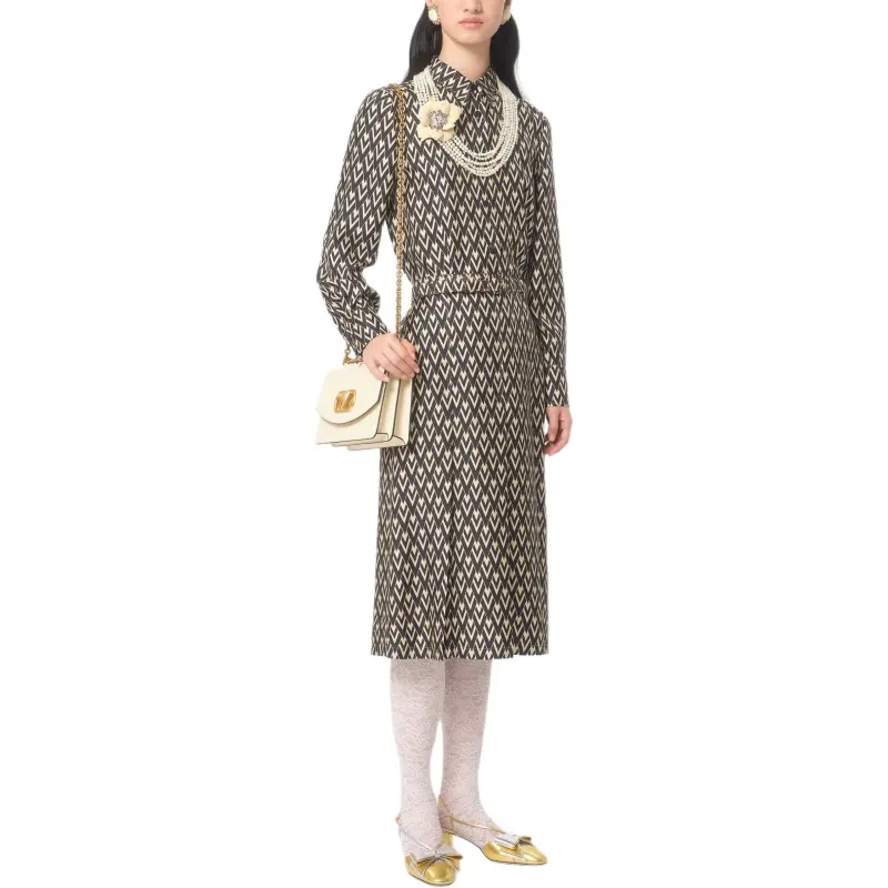 Valentino Toute La V Monogram Long Sleeved Shirt-3