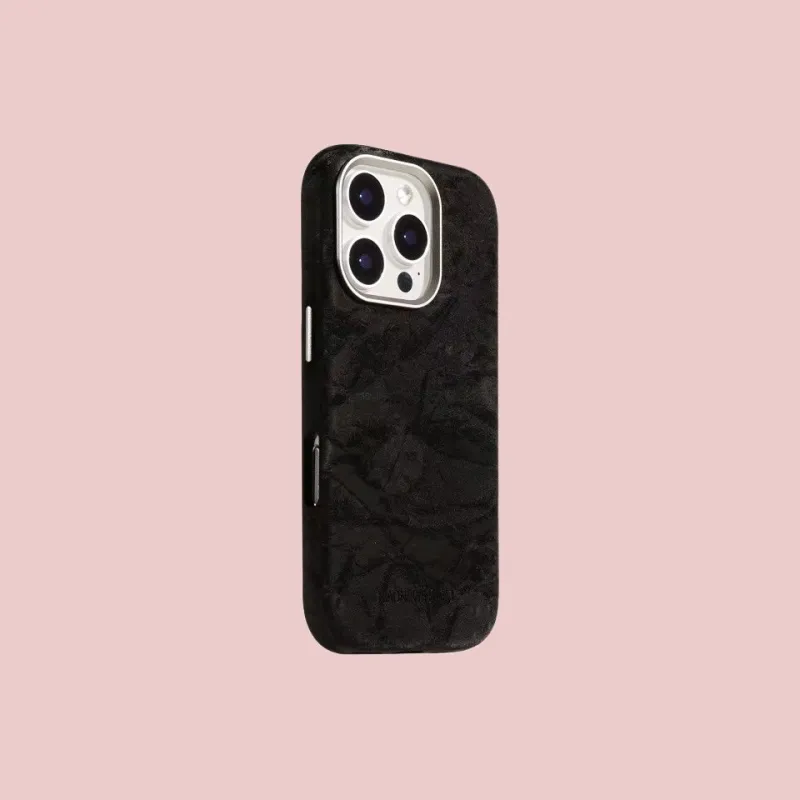 OYXOYRJ PC Material High End Snow Mountains Fleece Unisex Phone Cases Work For Iphone15/14/13 Quiet Luxury-2