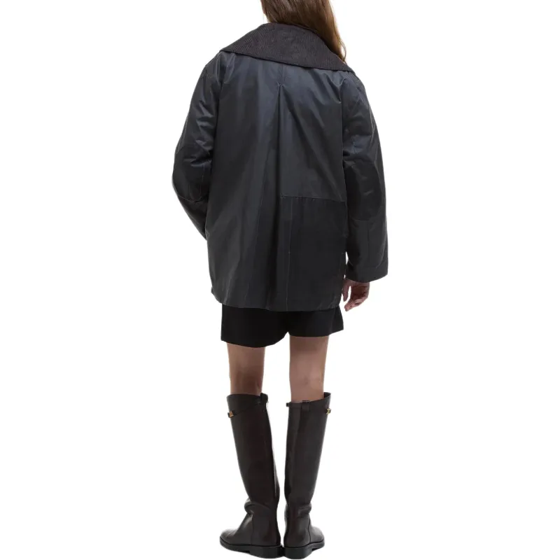 BARBOUR X Ganni Waxed Coat-4