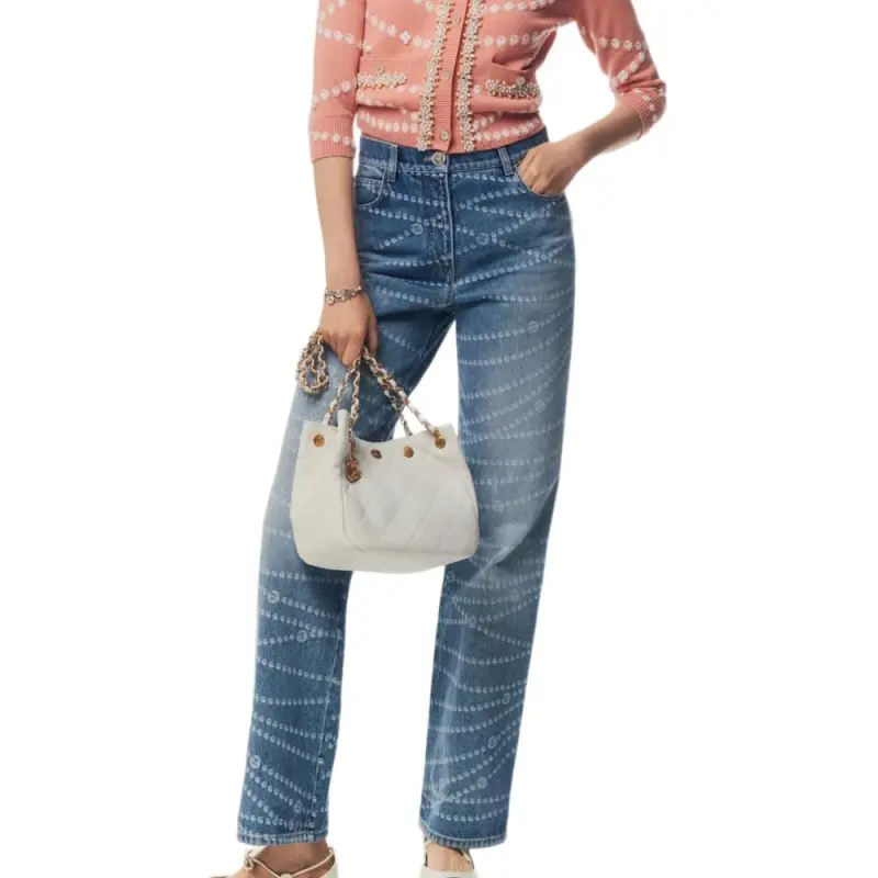 CHANEL Jeans Women's Blue-2