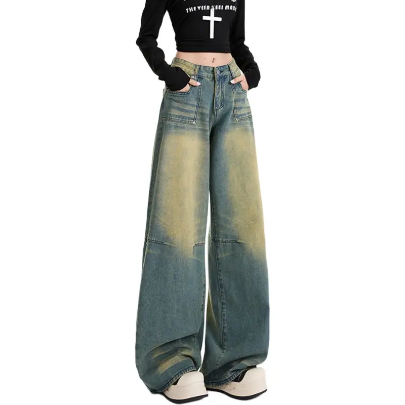 NHZN Jeans Women's Turquoise-1