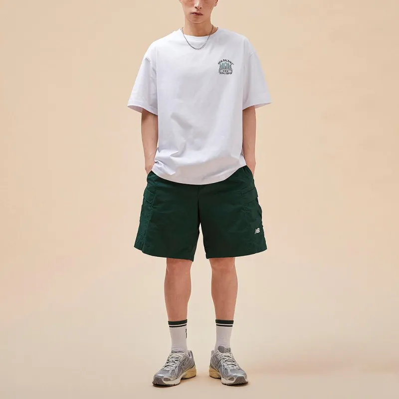 New Balance SEMI OVER FIT T Shirt Men's White-2