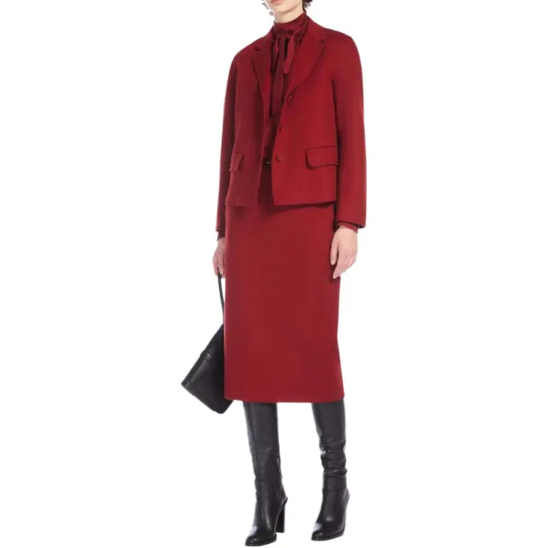 MaxMara Studio Casual Long Skirt Women's Red-3